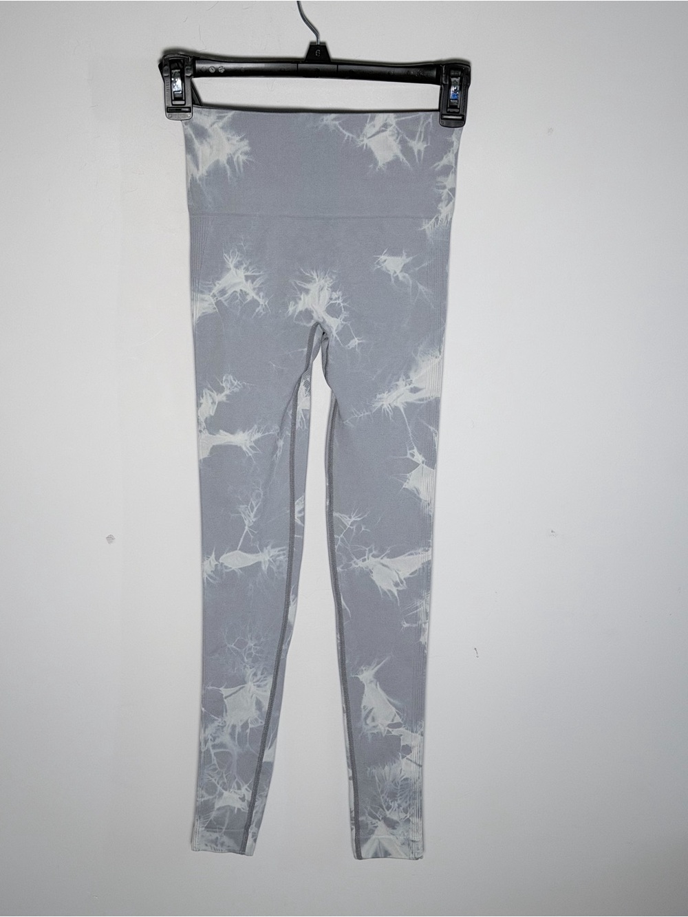 Women's Naturyl Gray Tie-Dye High-Waist Leggings